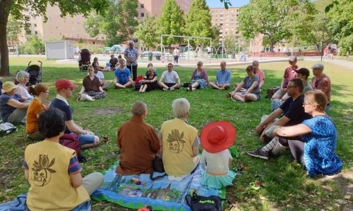 Meditation och vandring, Stockholm.